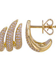3 claw earring