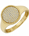Circle Diamond Pavé Ring
