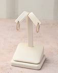 In and out Oval Small Hoops