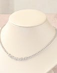 Multi Pear Diamond Buttercup Choker
