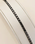 Black Diamond Tennis Necklace