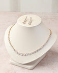 Gradúate Pavé Oval Shape Long Earring