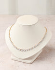 Gradúate Pavé Oval Shape Long Necklace