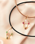 Crystal and Ruby Pendant