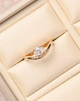 Pinky Curved Lab Diamond Ring
