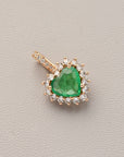 Heart Shaped Emerald Pendant