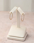 Round Diamond Hoops