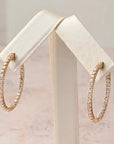 Round Diamond Hoops