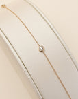Diamond Bezel Delicate Bracelet