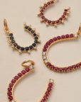Ruby and Diamond Horse Shoe Pendant