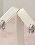 Diamond Baguette Hoops