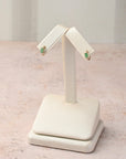 Mini Emerald Hoops