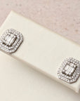 Diamond Baguette Studs
