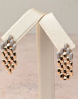 Gold and Pavé Diamond Earrings