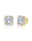 Stud princess cut con baguettes