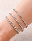 Buttercup Tennis Bracelet in White Gold