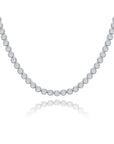 Bezel Tennis Necklace (2 mm)