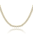 Bezel Tennis Necklace (2 mm)