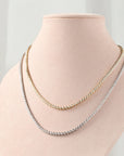 Bezel Tennis Necklace (2 mm)
