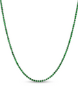 Tennis Necklace tipo Esmeralda