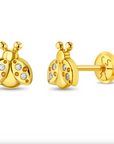Lady BugClear Studs