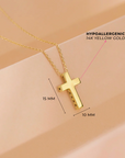 Star Cutout Cross Pendant