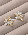 Arete flor brillante