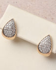 Gold and Pavé Diamond Earrings