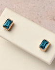 Blue Topaz Studs