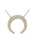 Diamond Moon Necklace