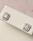 Diamond Baguette Studs