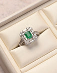 Diamond and Emerald Ring