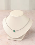 Oval Emerald and Diamond Tennis Necklace