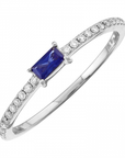 Sapphire and Diamond Ring