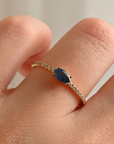 Oval Cut Sapphire Ring