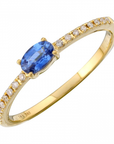 Oval Cut Sapphire Ring