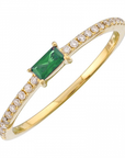 Emerald and Diamond Ring
