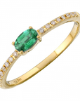 Oval Cut Emerald Ring