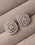Diamond and Baguette Studs