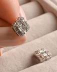 Diamond Baguette Earrings