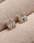 Medium Square Baguette Studs