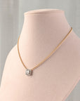 Ball Chain Baguette Pendant