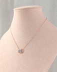 Square Bezel Pavé Pendant