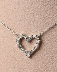 Diamond Baguette Heart Pendant