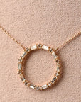 Circle Baguette Pendant