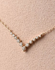 Open V Diamond Necklace