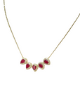 Ruby Pear Necklace