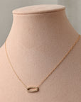 Diamond Oval Pendant