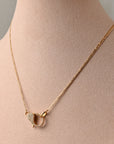 Diamond Lock with Clip Chain