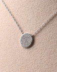 Circle Pavé Pendant